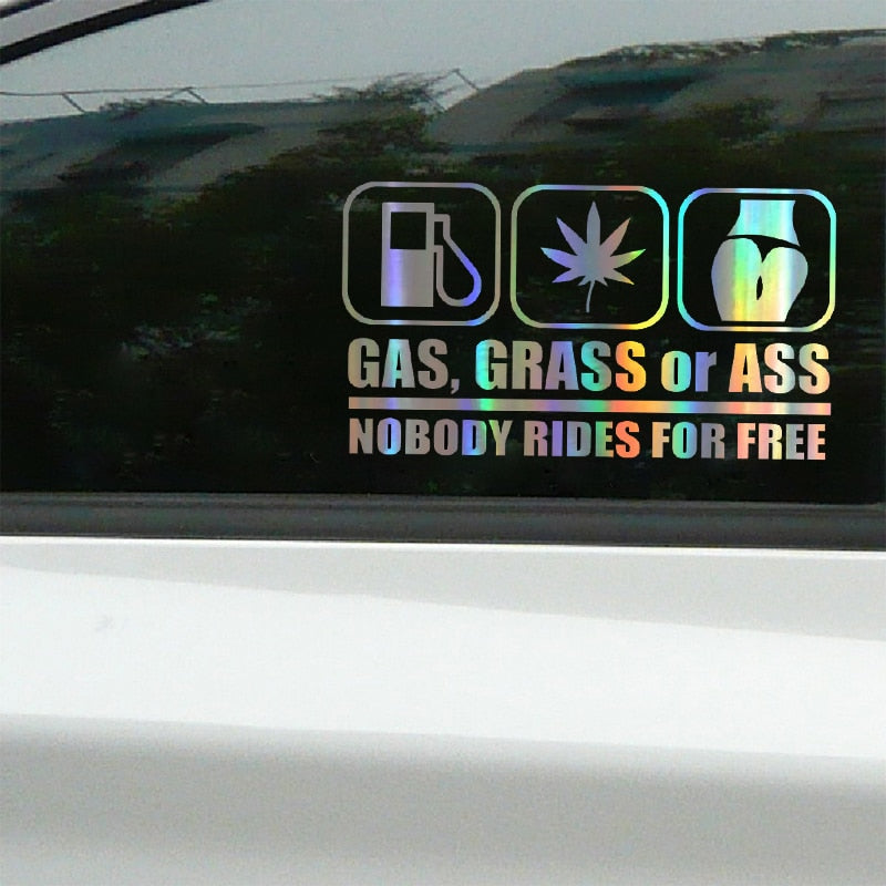 Gas • Grass • Ass Sticker