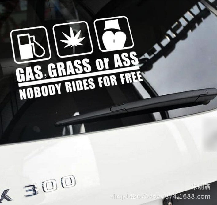 Gas • Grass • Ass Sticker