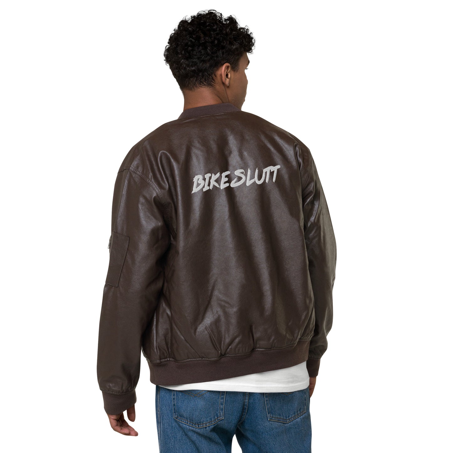 BikeSlutt Leather Bomber