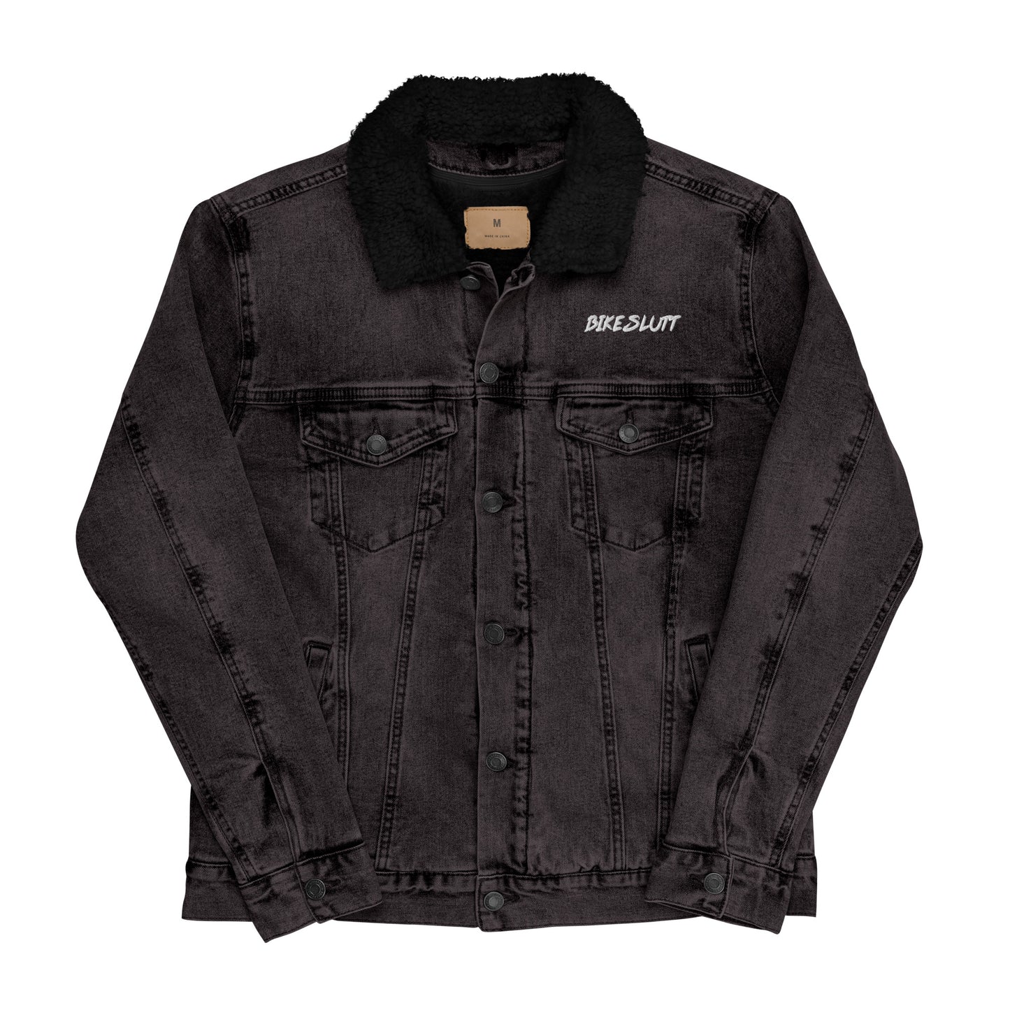 BikeSlutt Denim Sherpa Coat