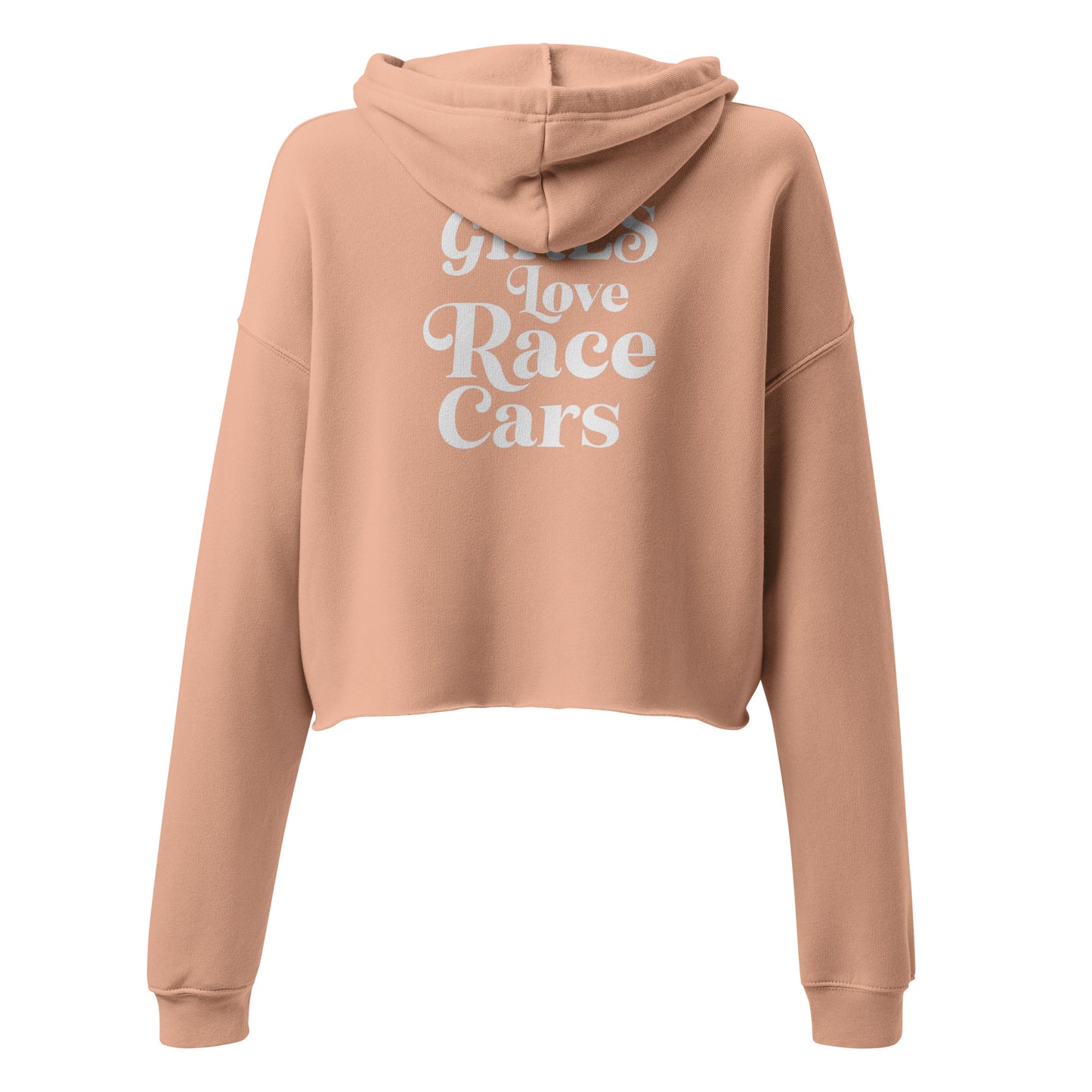 Hot Girls Love Race Cars Crop Hoodie