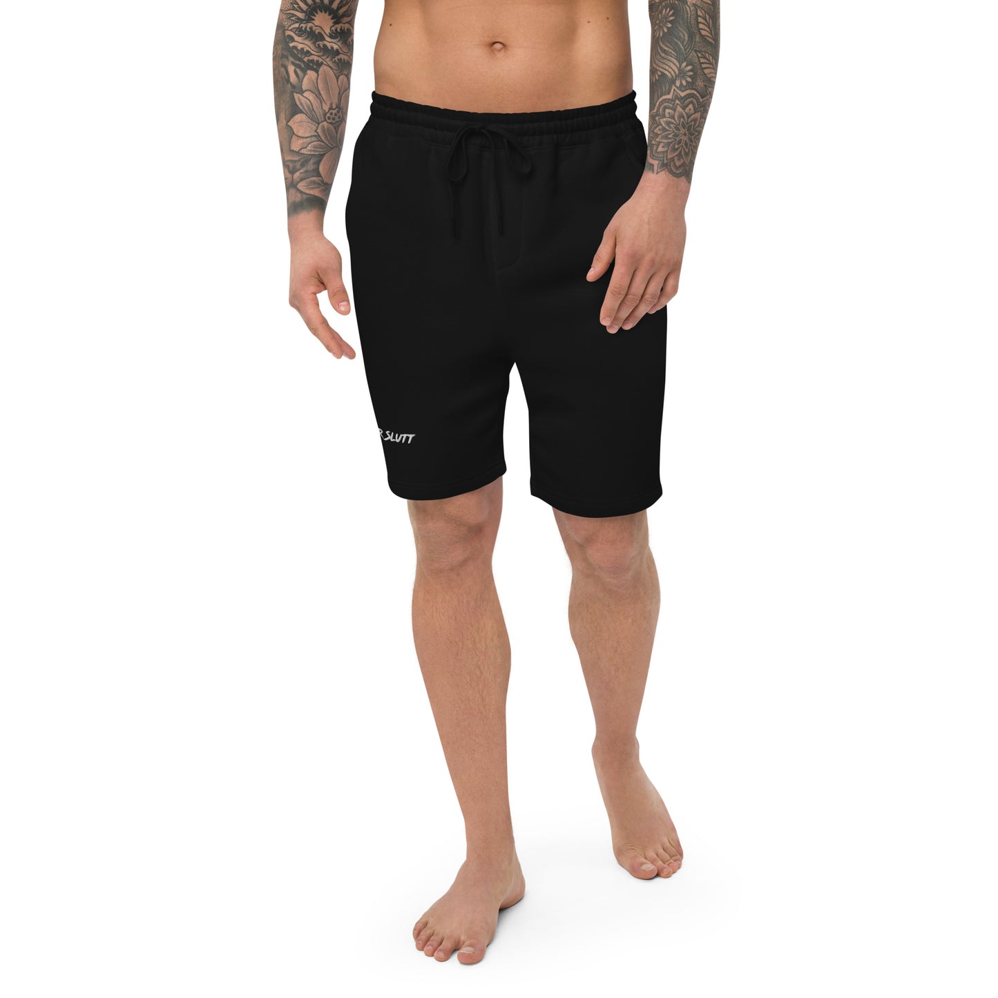 Men's Fleece Embroidered Shorts