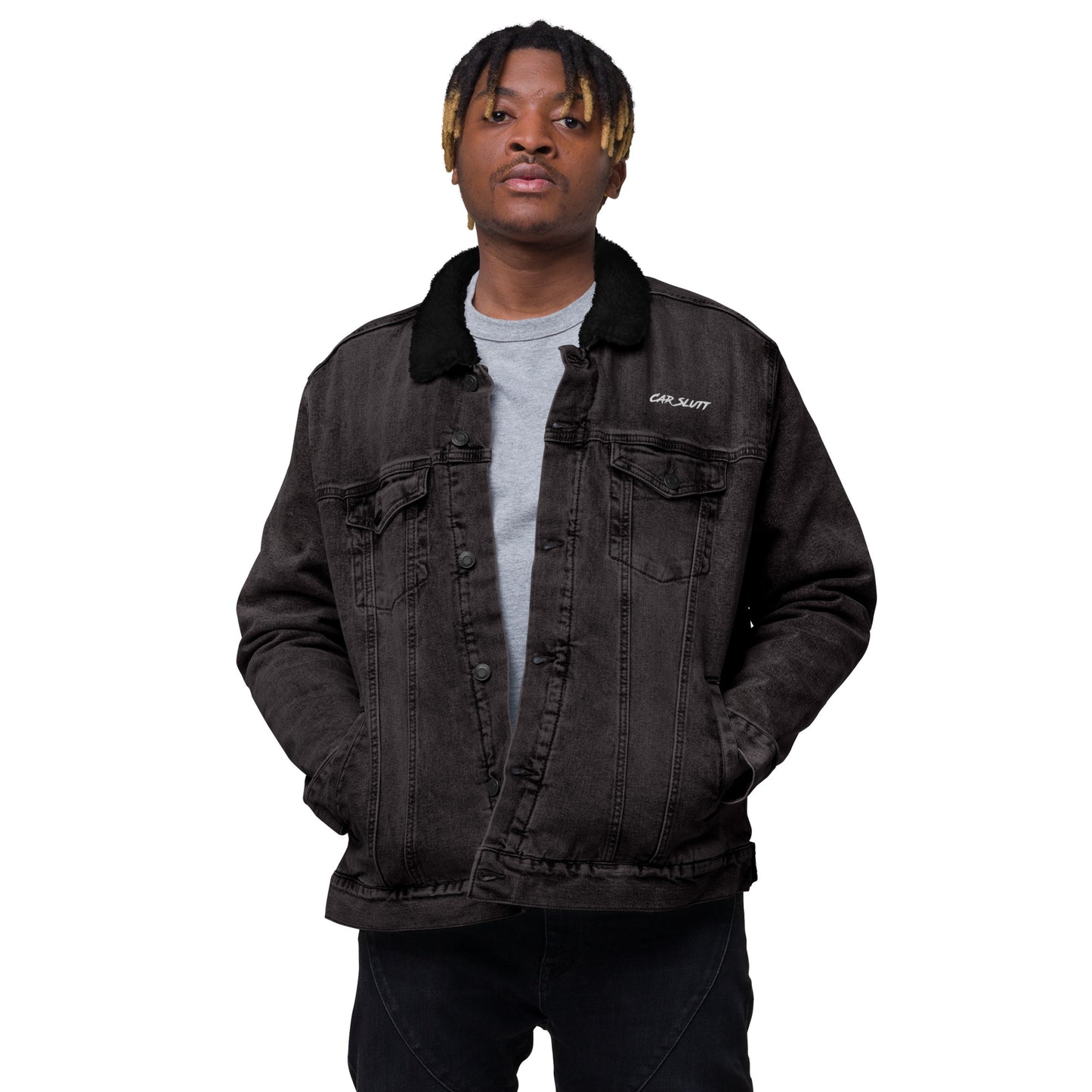 Warm Denim Sherpa Jacket